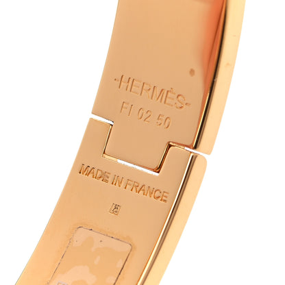 Hermes Enamel Narrow Print Zebres De Tanzania Clic Clac H Bracelet PM Beige Blue 5 of 8