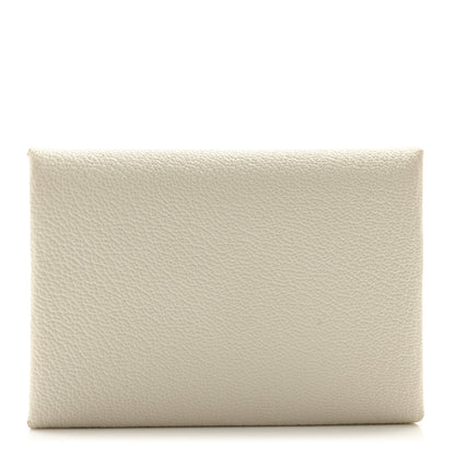 Hermes Chevre Mysore Calvi Duo Card Case Beton 1 of 7