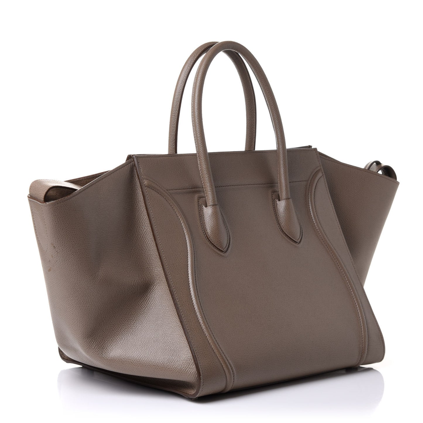Grained Calfskin Medium Phantom Luggage Taupe
