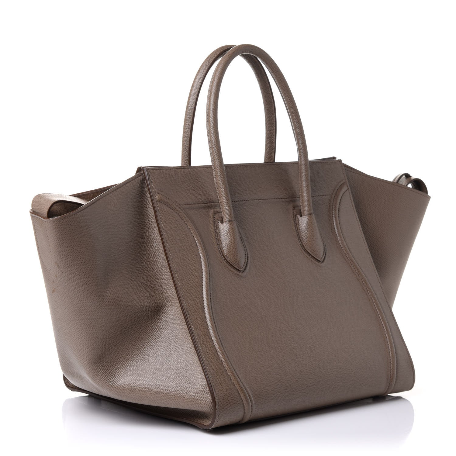 Celine Grained Calfskin Medium Phantom Luggage Taupe 2 of 12