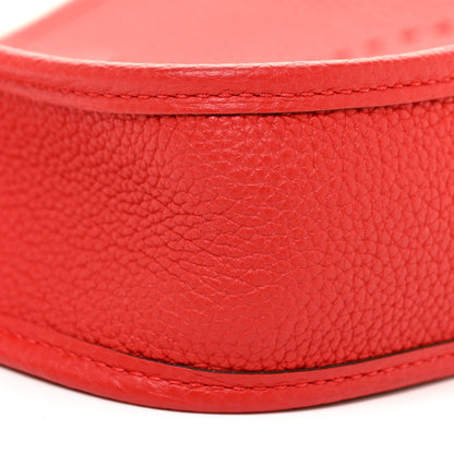 Hermes Taurillon Clemence Evelyne TPM Rouge De Coeur 8 of 10