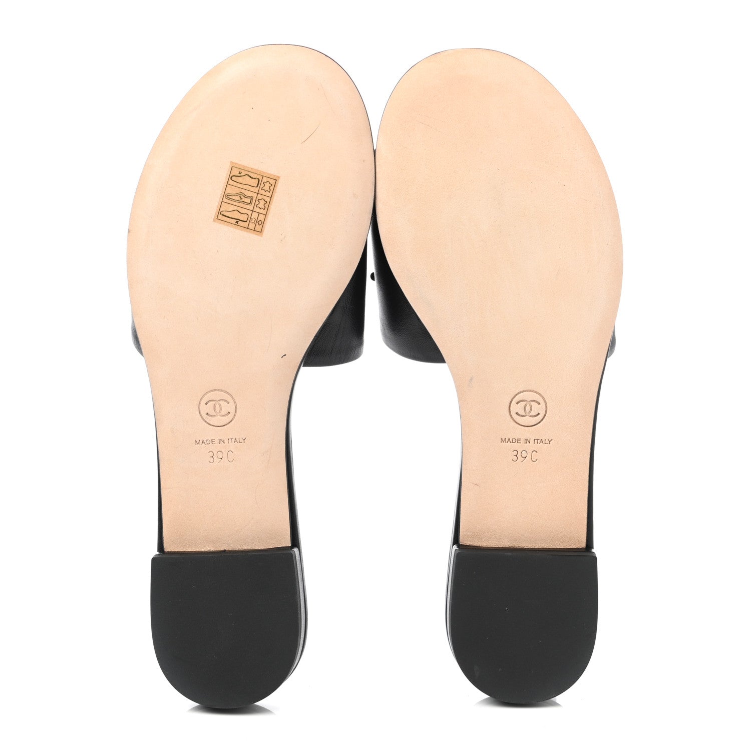 Chanel Lambskin Beaded CC Mules 39 Black 5 of 9