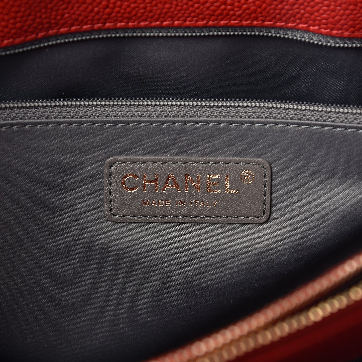 Caviar Quilted Grand Shopping Tote GST Red