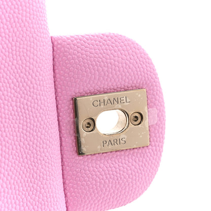Chanel Caviar Quilted Medium Double Flap Pink 7 of 12