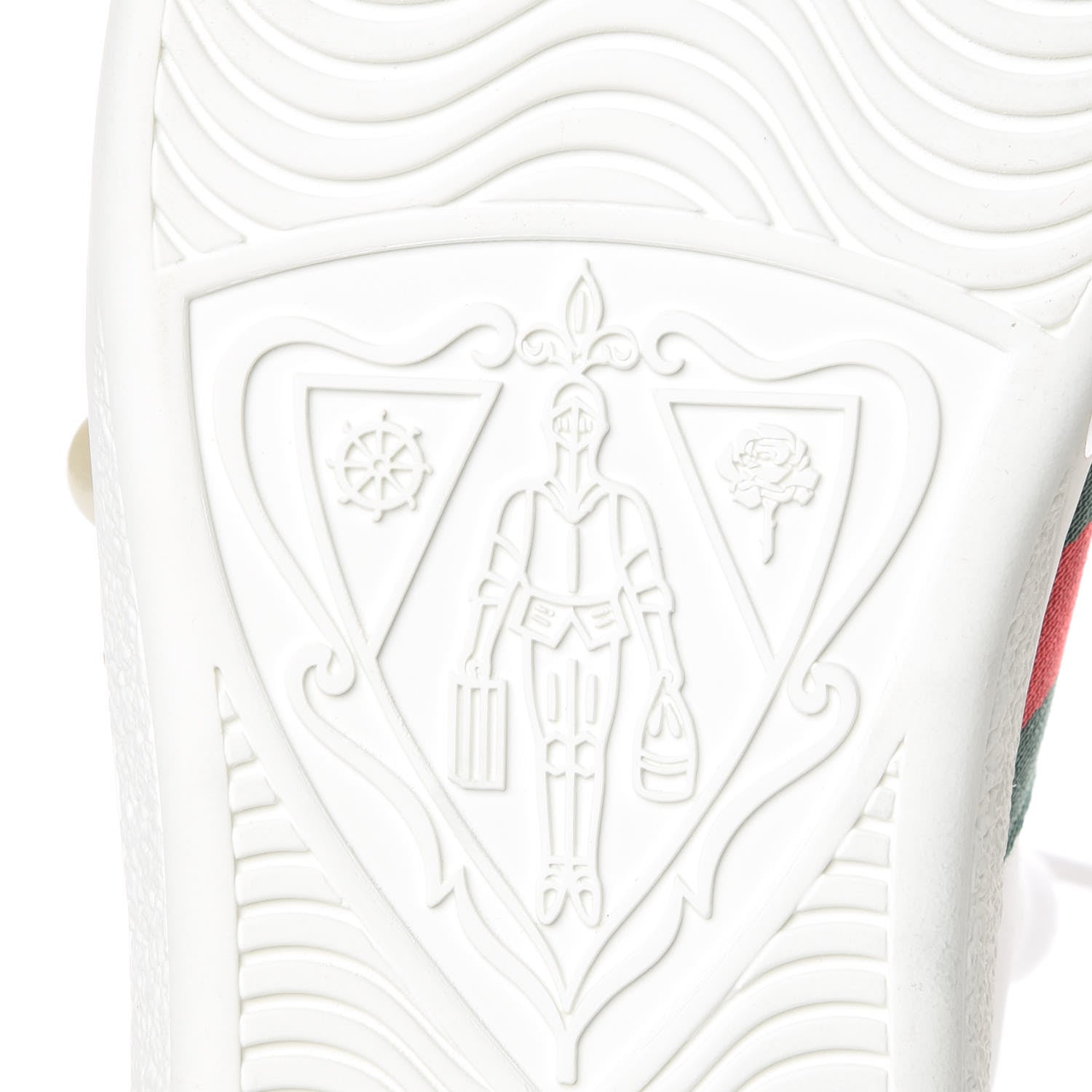Gucci Calfskin Web Pearl Studded Womens Ace Sneakers 35.5 White 6 of 11
