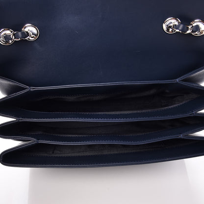 Chanel Calfskin Jumbo Tramezzo Flap Navy 6 of 8