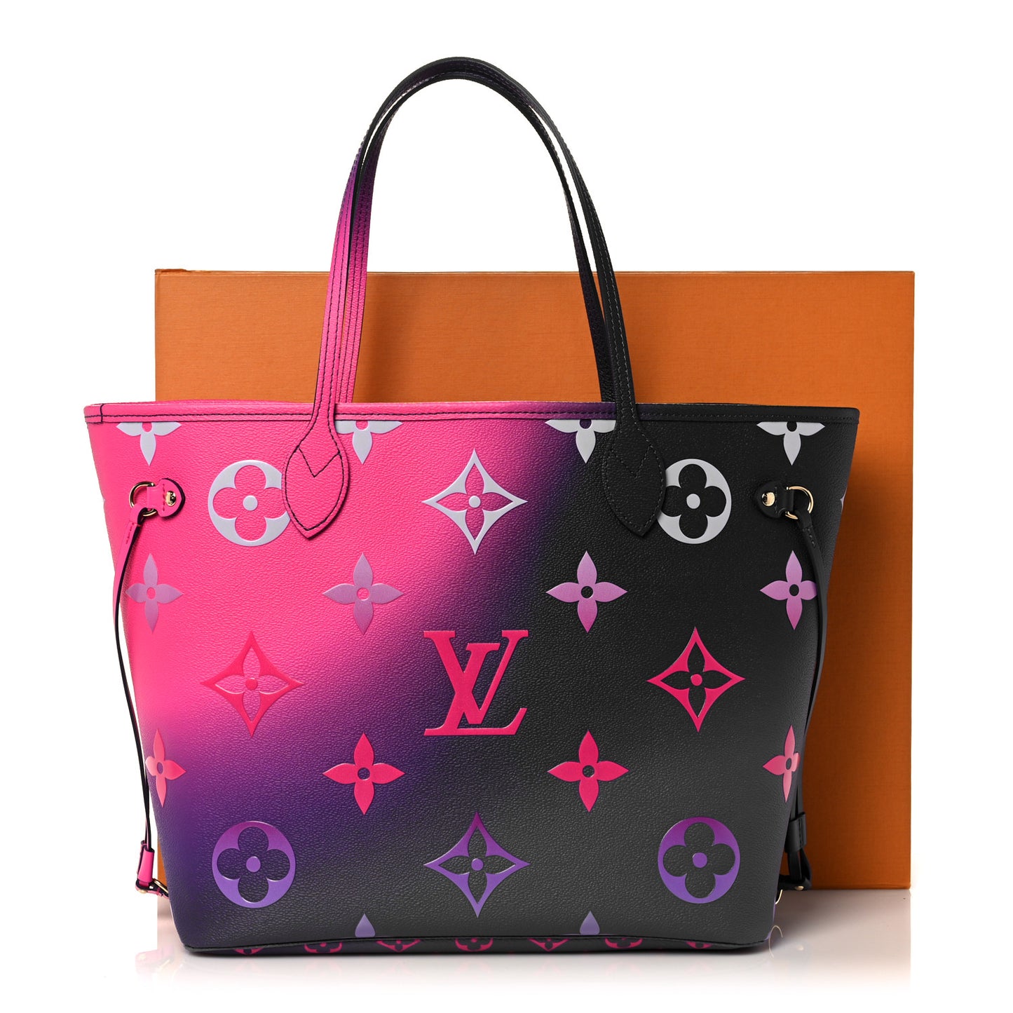 Monogram Giant Spring In The City Neverfull MM Midnight Fuchsia
