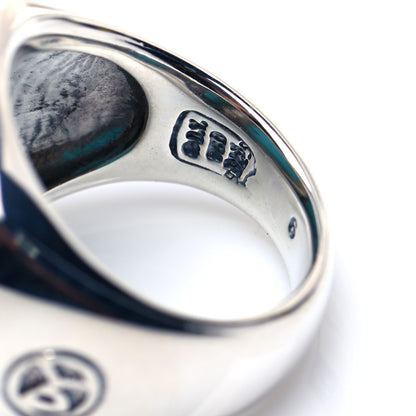 David Yurman Sterling Silver 18K Yellow Gold Turquoise 15mm Albion Statement Ring 52 6 4 of 5