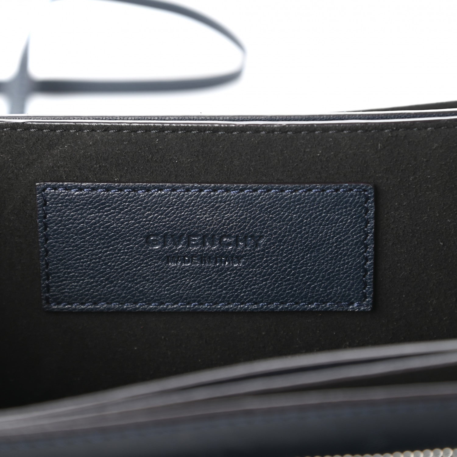 Givenchy Goatskin Small GV3 Shoulder Bag Dark Blue 8 of 9