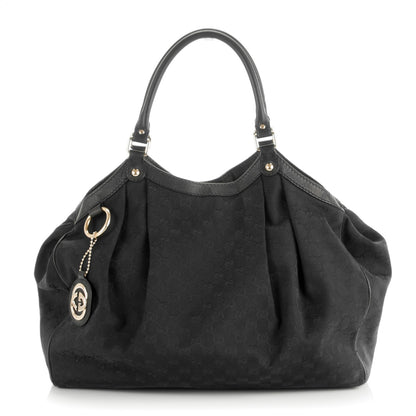 Gucci Monogram Large Sukey Tote Black 1 of 11