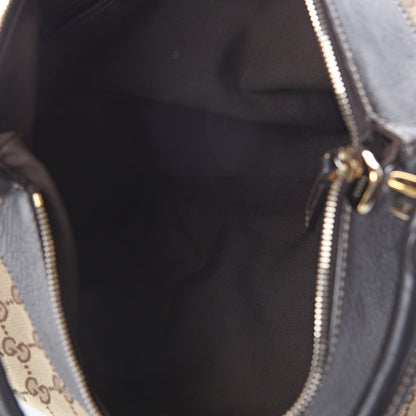 Gucci Monogram Large D Gold Hobo Dark Brown 4 of 8