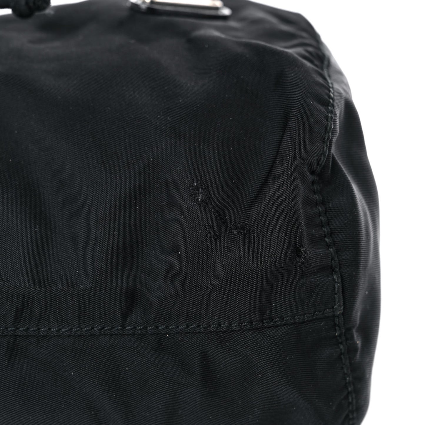 Nylon Vela Drawstring Pouch Black