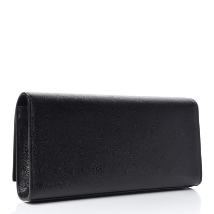 Saint Laurent Grain De Poudre Monogram Cassandre Clutch Black 3 of 8