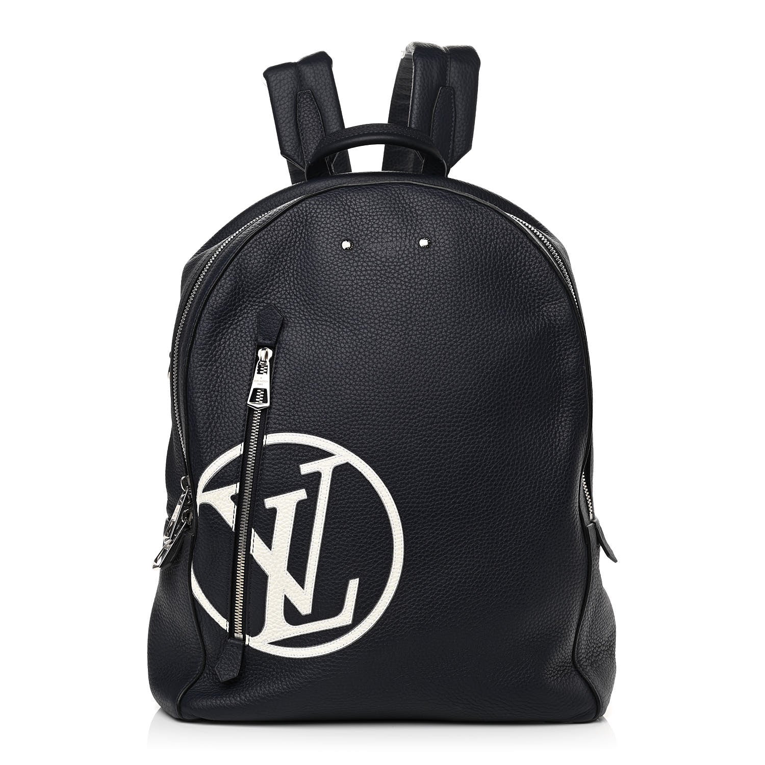 Louis Vuitton Taurillon Armand Initials Backpack Navy 1 of 12