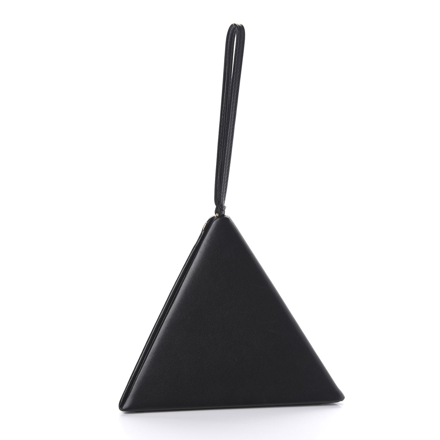 Saint Laurent Lambskin Pyramid Clutch Black 3 of 10