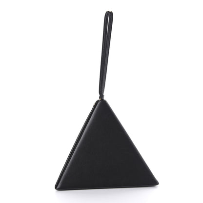 Saint Laurent Lambskin Pyramid Clutch Black 3 of 10