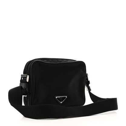 Prada Tessuto Nylon Saffiano Logo Camera Bag Black 3 of 11
