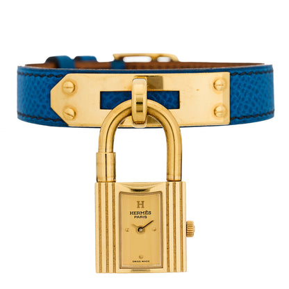 Hermes Stainless Steel Courchevel 20mm Kelly Cadena Quartz Watch Bleu France 3 of 6