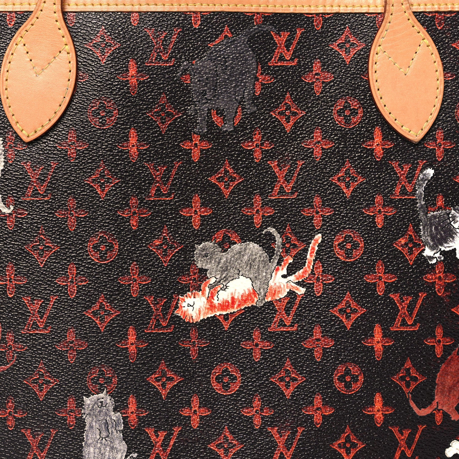 Louis Vuitton Catogram Neverfull MM Marron 8 of 10