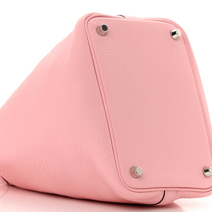 Hermes Taurillon Clemence Picotin Lock 18 PM Rose Sakura 9 of 14