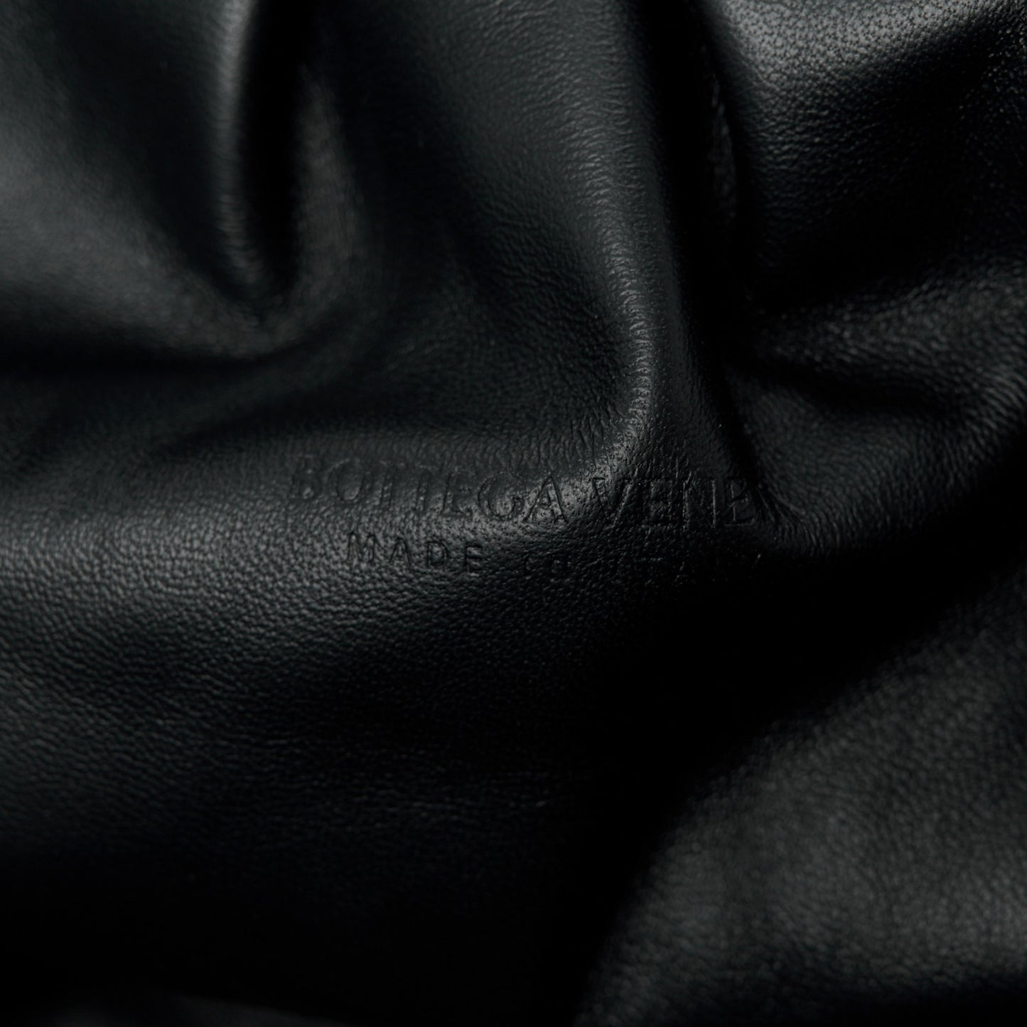 Nappa Maxi Intreccio The Pouch Oversized Clutch Black