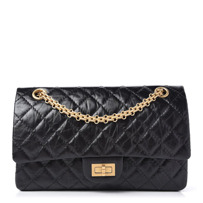 Chanel Aged Calfskin Quilted 2.55 Reissue 225 Flap Black 1 of 10