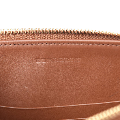 Burberry Haymarket Check Peyton Crossbody Clutch Bag Toffee 5 of 8