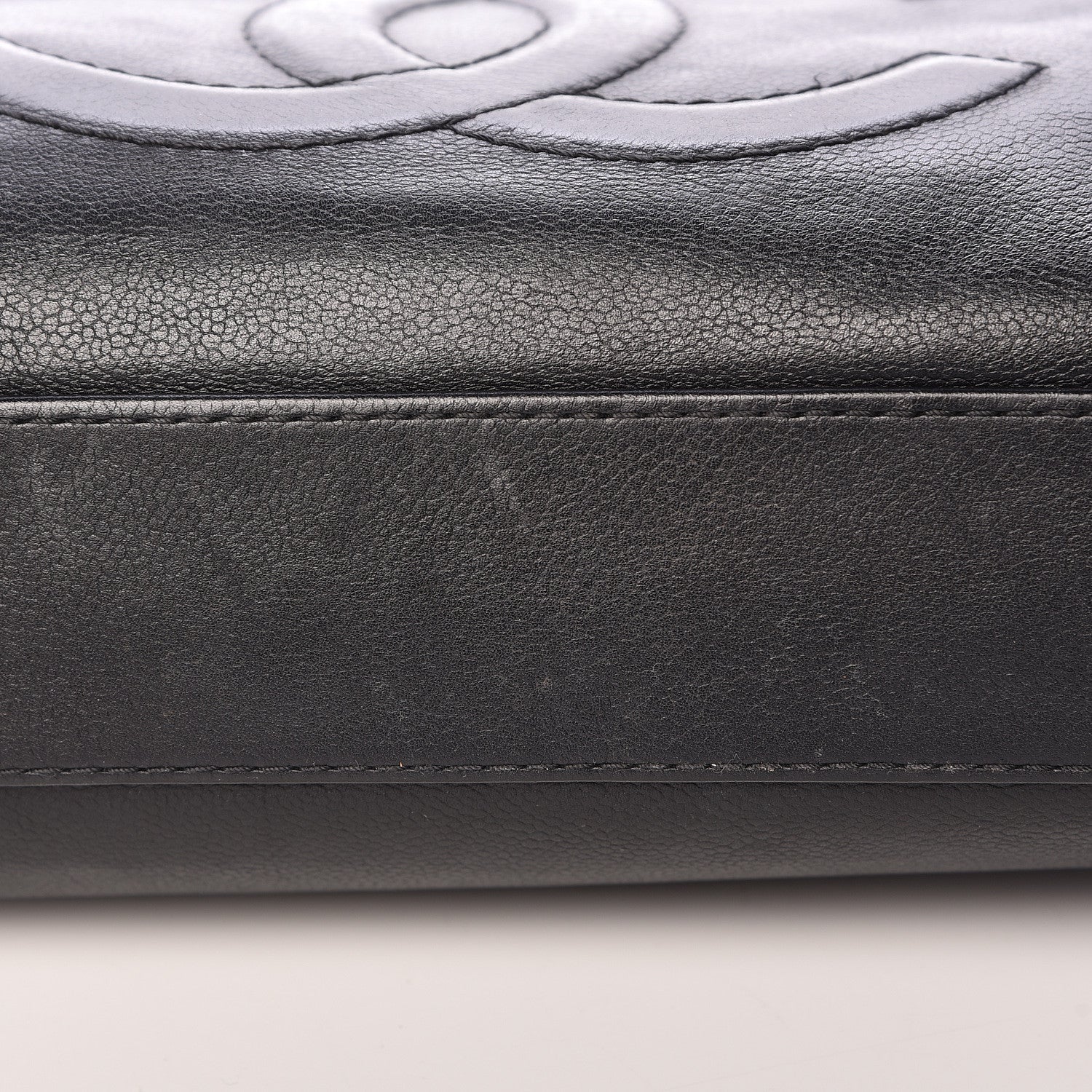 Chanel Caviar Large CC Tuck Tote Black 14 of 15