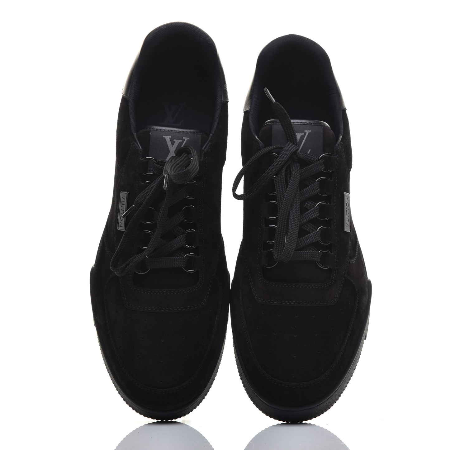 Suede Uniform Sneakers 9.5 Black