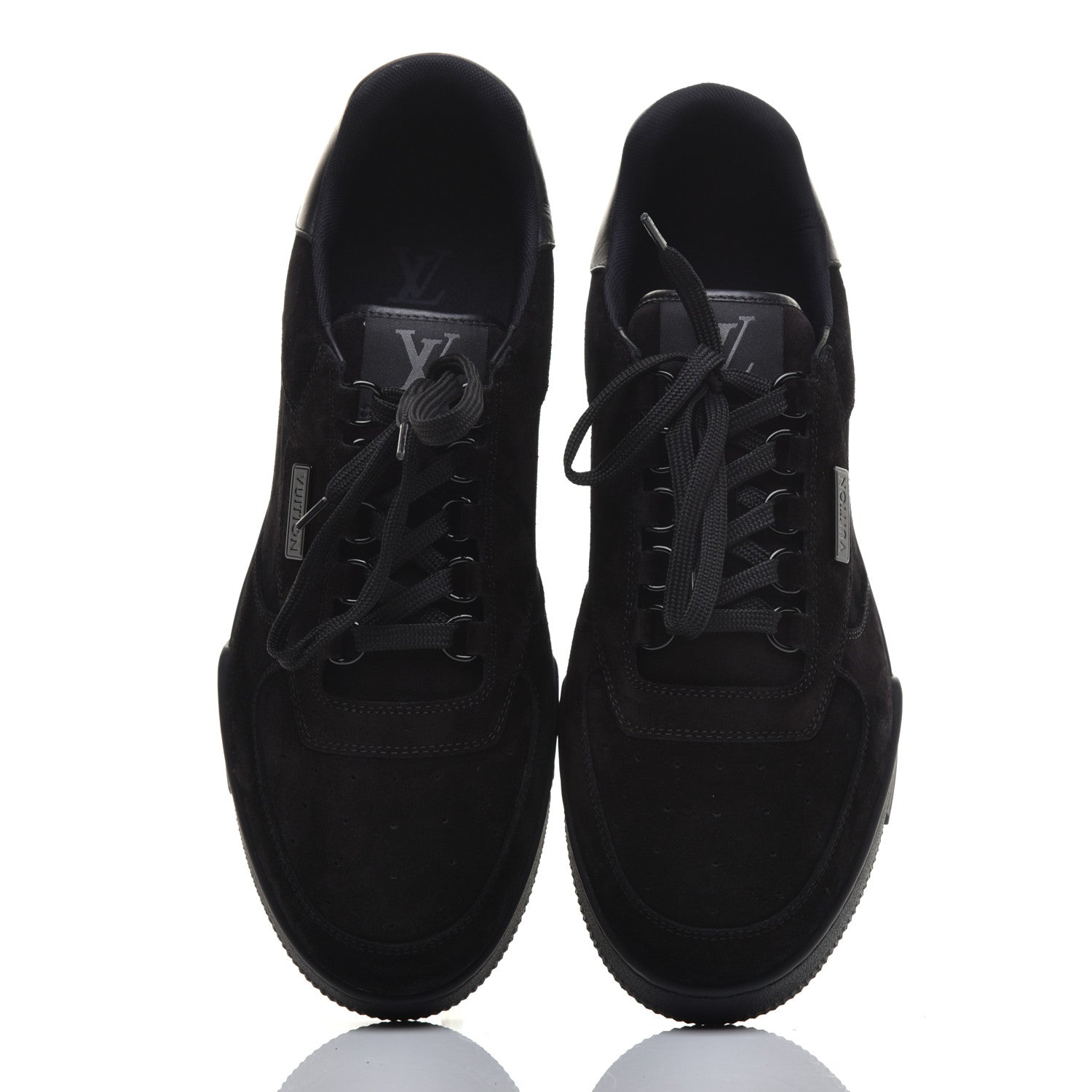 Louis Vuitton Suede Uniform Sneakers 9.5 Black 5 of 10
