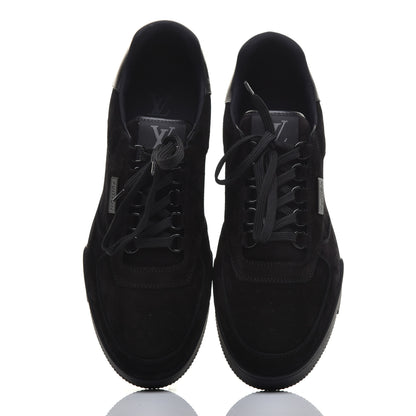Louis Vuitton Suede Uniform Sneakers 9.5 Black 5 of 10