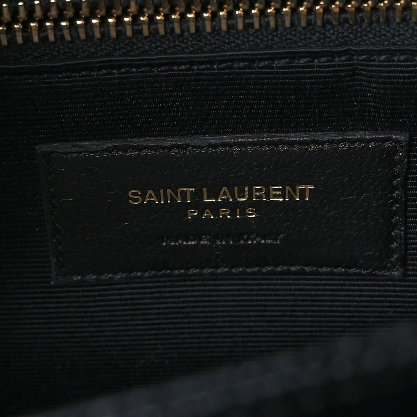 Textured Calfskin Medium Classic Monogram Universite Bag Black