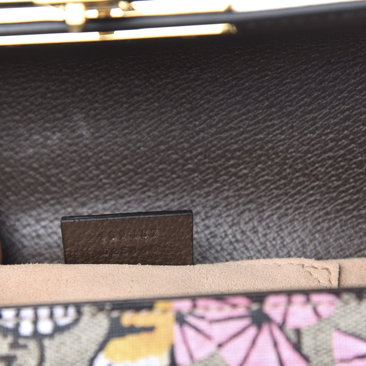 GG Supreme Monogram Bengal Small Padlock Shoulder Bag Beige Pink