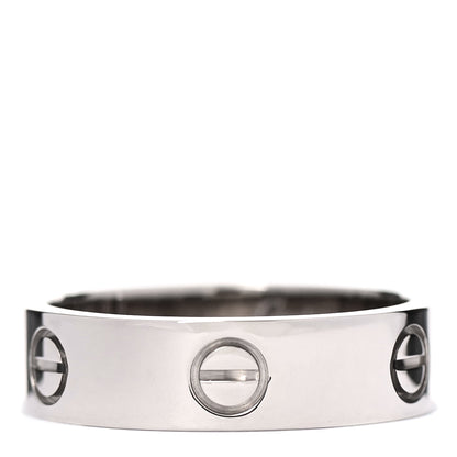 Cartier 18K White Gold 6mm LOVE Ring 62 10 1 of 4