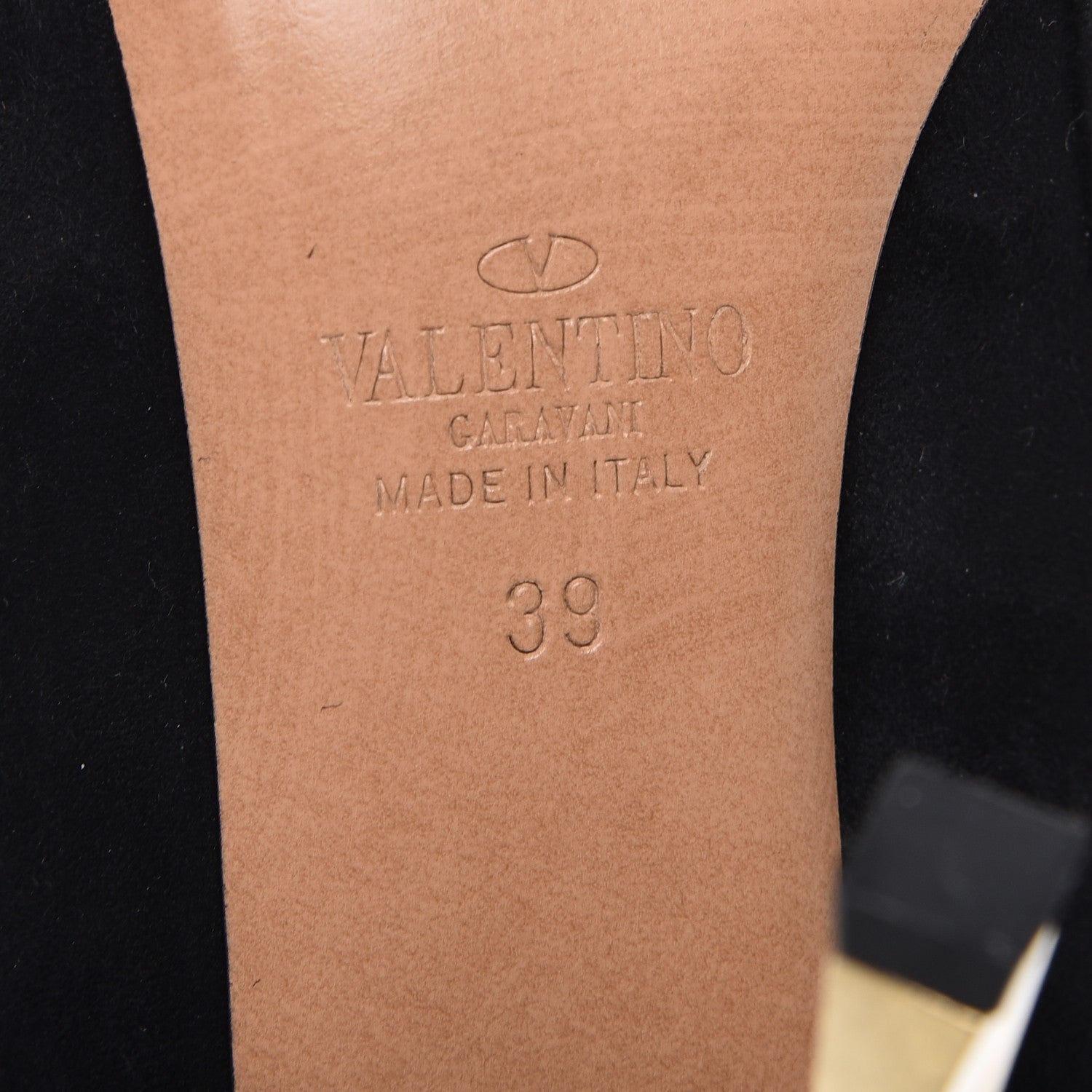 Valentino Garavani Suede Stretch Pointed Toe Mid Calf Boots 39 Black 6 of 8