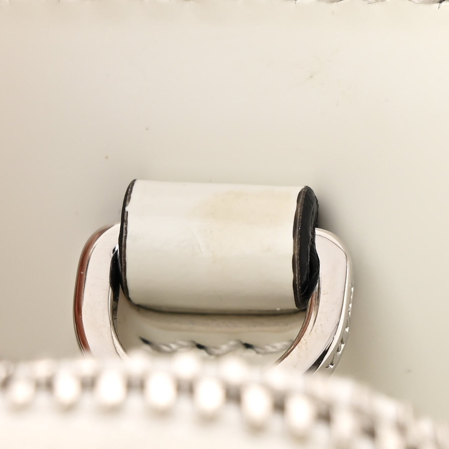 Spazzolato Mini Re-Edition 1995 Double Handle Handbag White