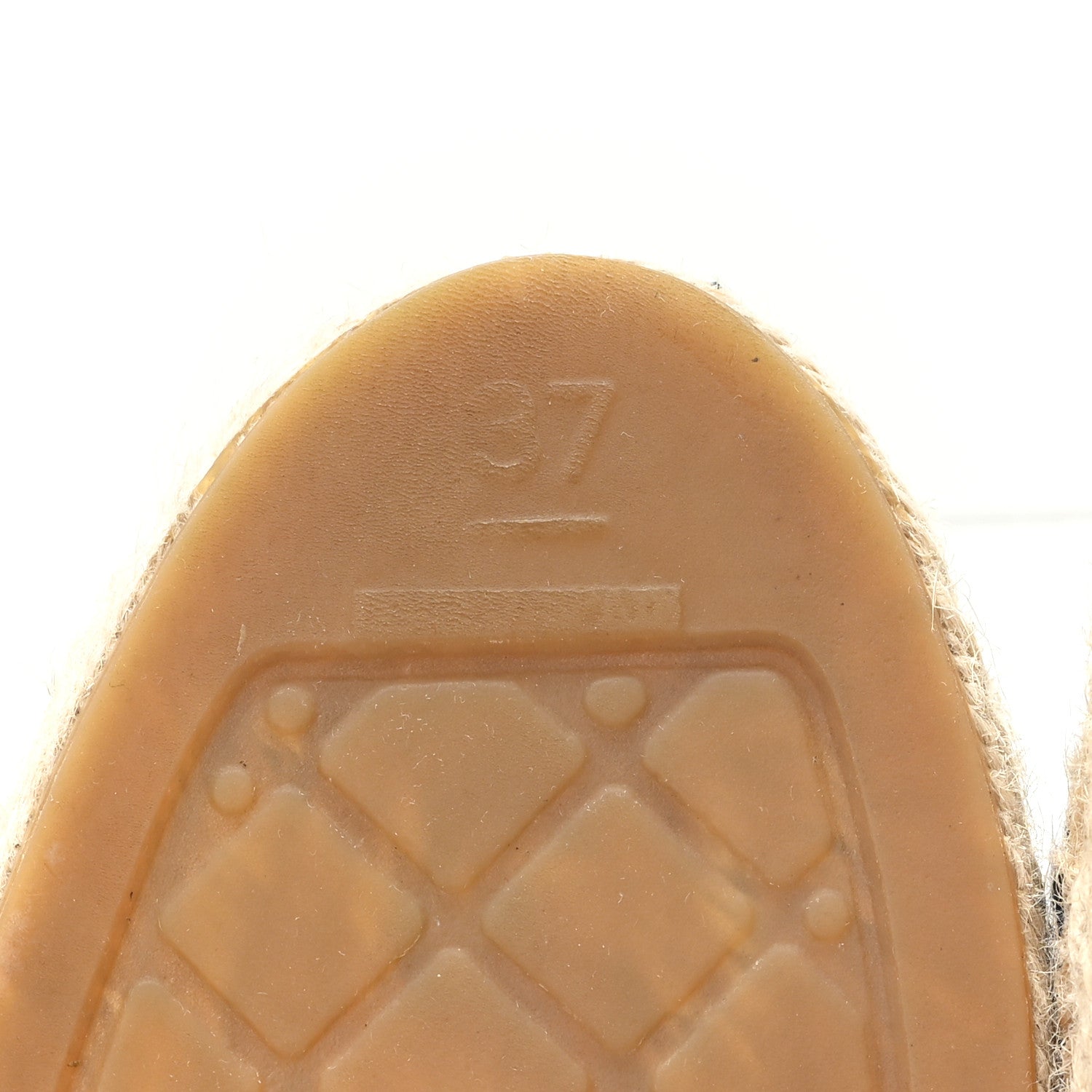 Chanel Denim Toile CC Espadrilles 37 Navy Black 7 of 10