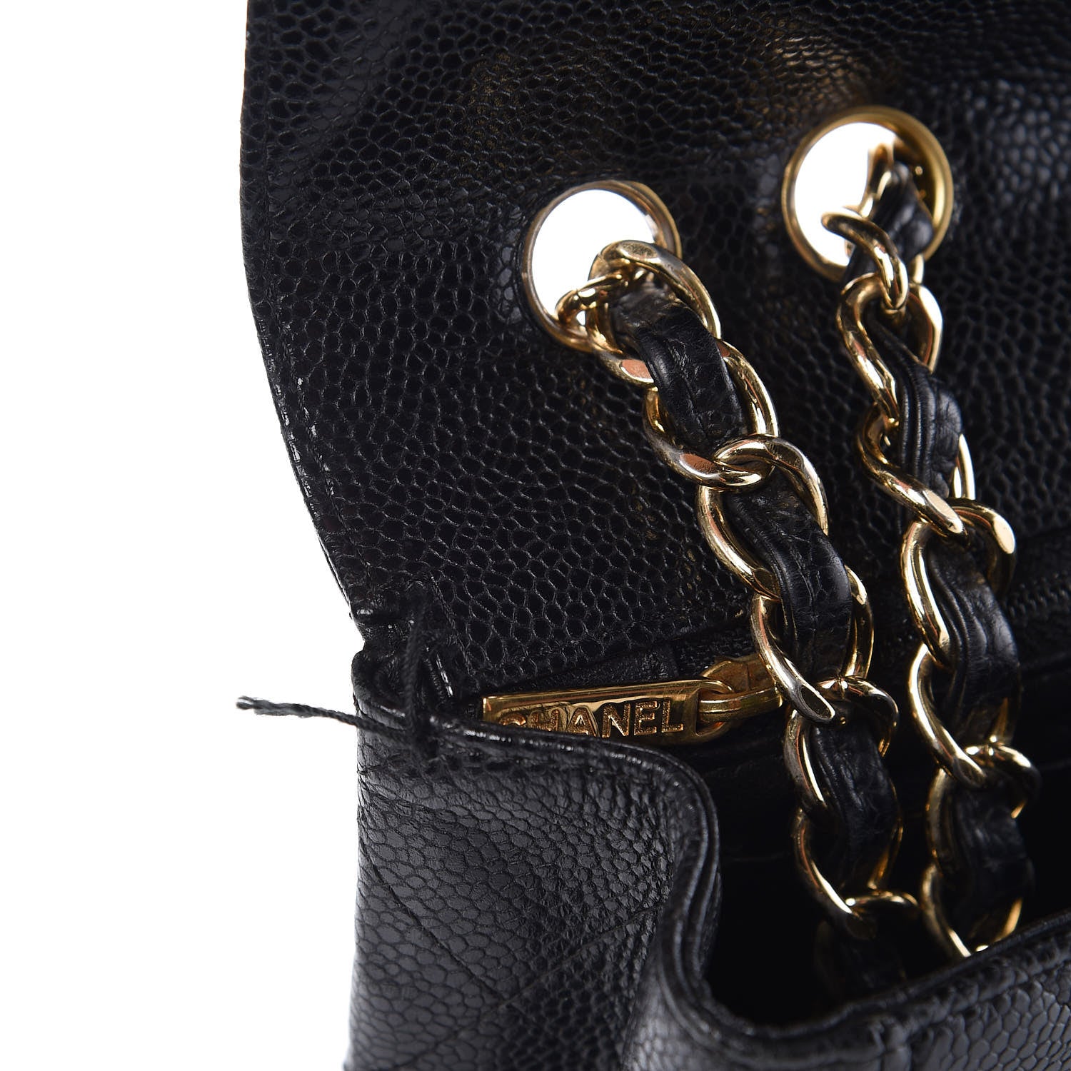 Chanel Caviar Quilted Jumbo Single Flap Black 8 of 15