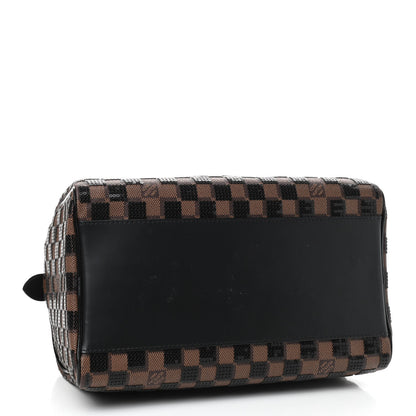 Louis Vuitton Damier Paillettes Speedy 30 Black 4 of 9