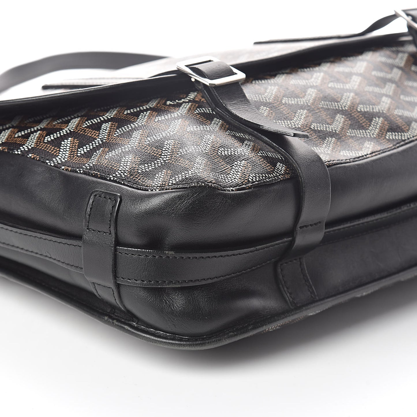 Goyardine Belvedere GM Messenger Bag Black