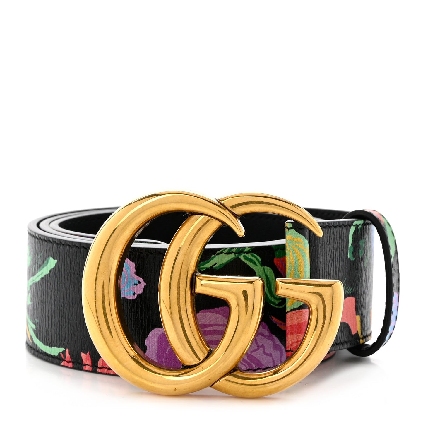 X KEN SCOTT Calfskin Double G 40mm Belt 75 30 Multicolor