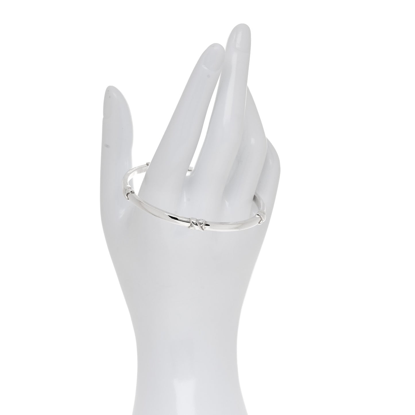 Sterling Silver Signature X Bangle Bracelet