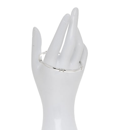 Tiffany Sterling Silver Signature X Bangle Bracelet 2 of 4