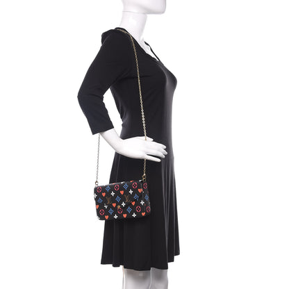 Louis Vuitton Game On Felicie Chain Wallet Black 2 of 10