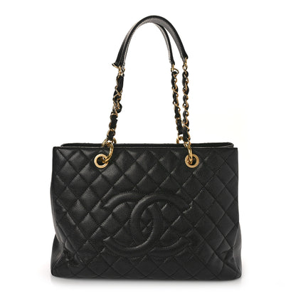 Chanel Caviar Quilted Grand Shopping Tote GST Black 1 of 10