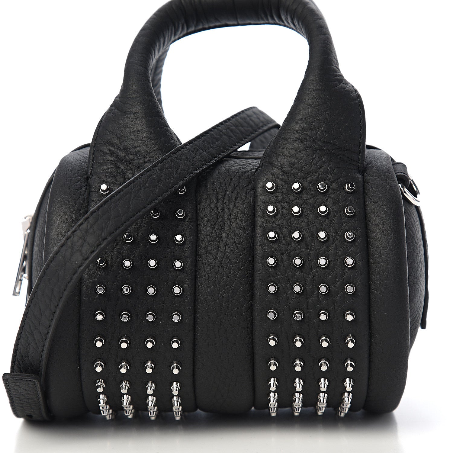 Alexander Wang Calfskin Studded Baby Rockie Matte Black Rhodium Hardware 9 of 9