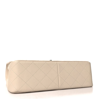 Chanel Caviar Quilted Jumbo Double Flap Light Beige 4 of 13