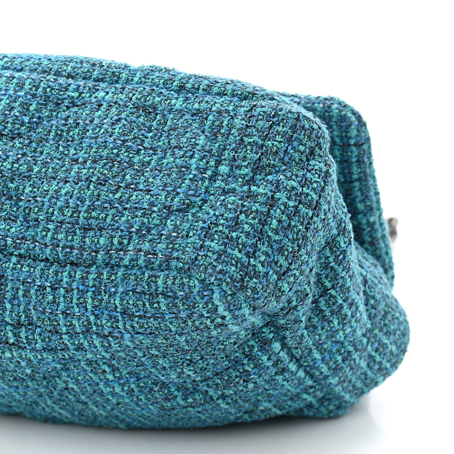 Chanel Tweed Quilted Medium Chanel 19 Flap Green 10 of 11