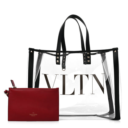 Valentino Garavani Plexy VLTN Shopping Bag Transparent 1 of 11