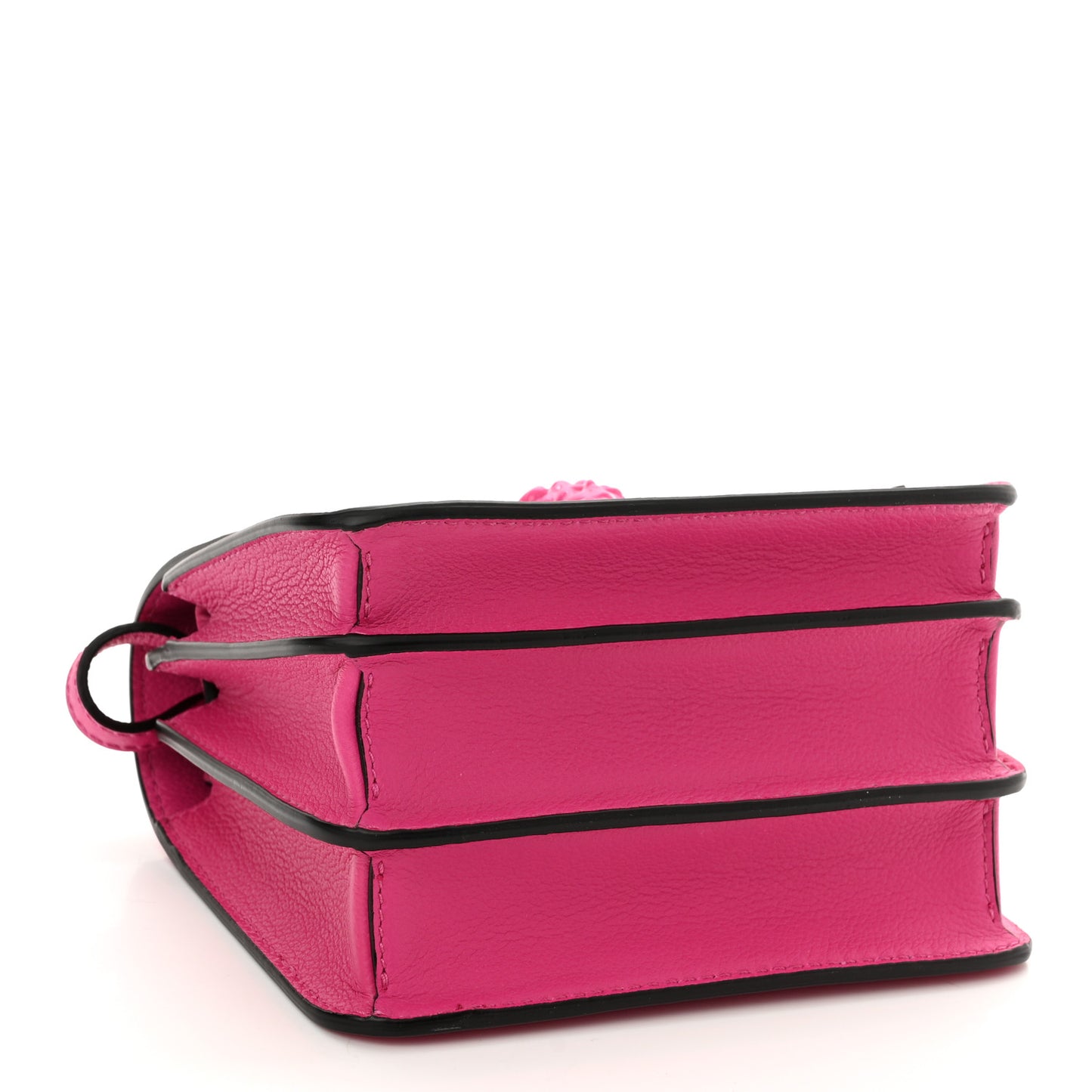 Grained Calfskin La Medusa Shoulder Bag Pink Lilac